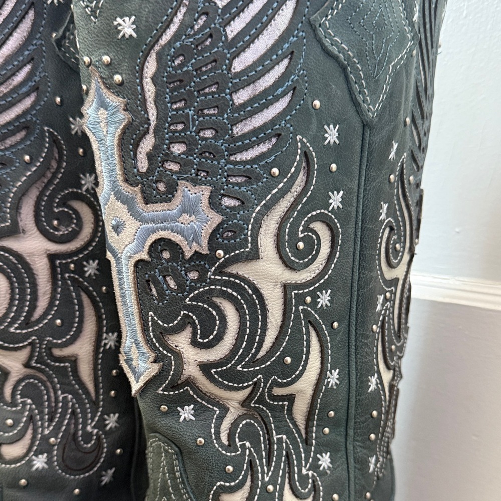 J.B. Dillon Leather Cowboy Boots - Picture 8 of 8